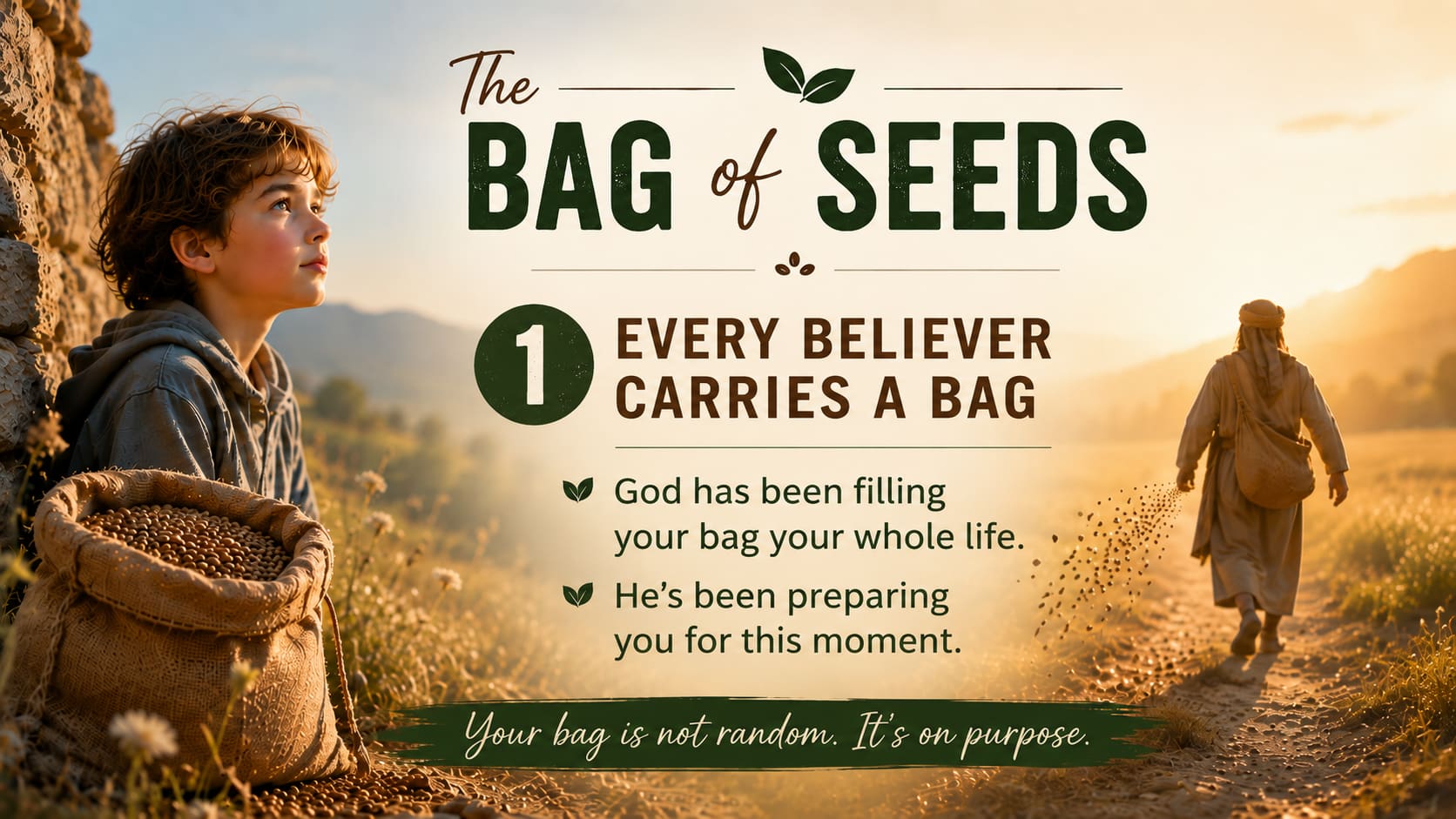Point one — Every believer carries a bag. Your bag is not random; it's on purpose.