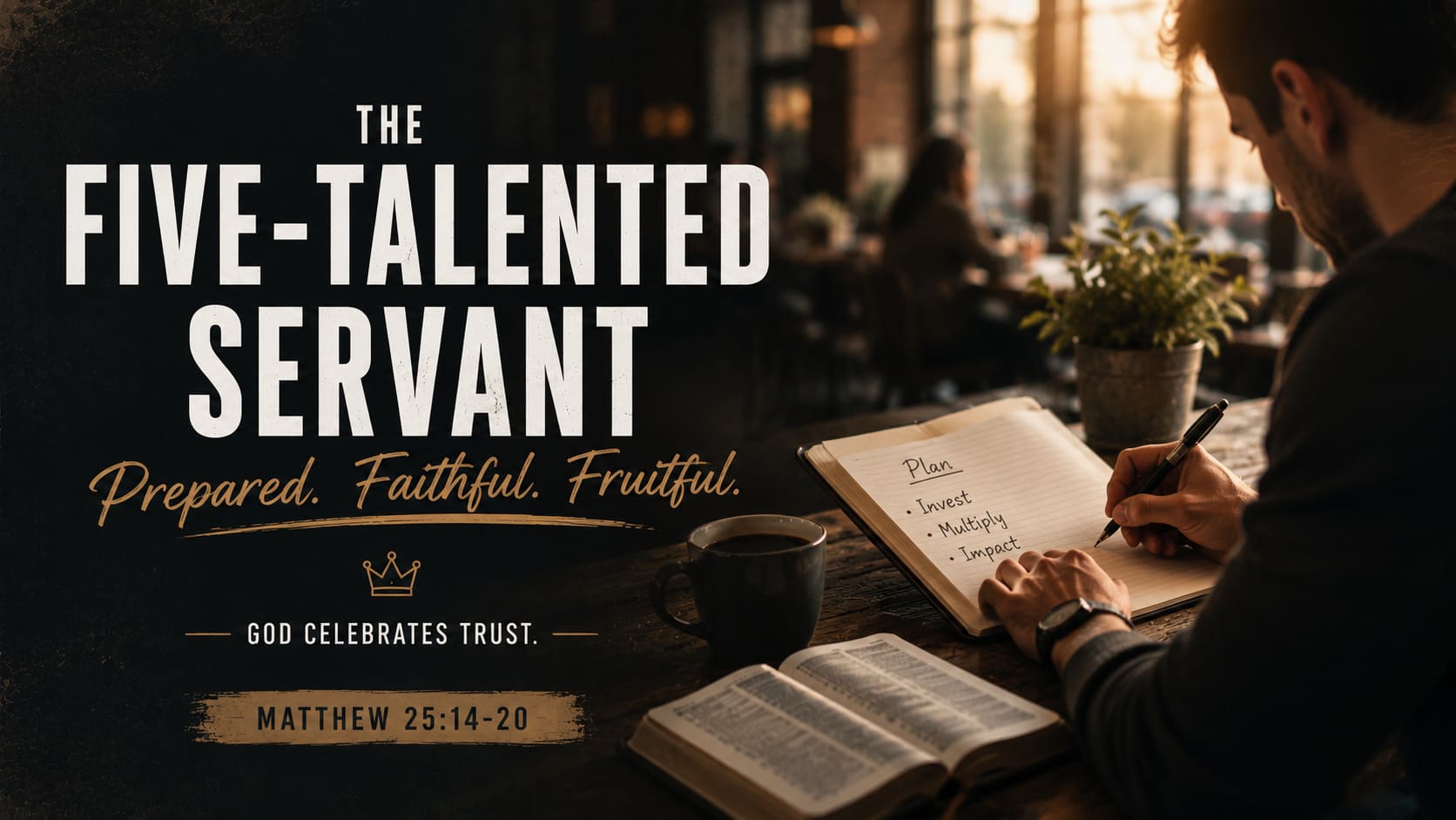 The Five-Talented Servant — Prepared. Faithful. Fruitful. God celebrates trust.