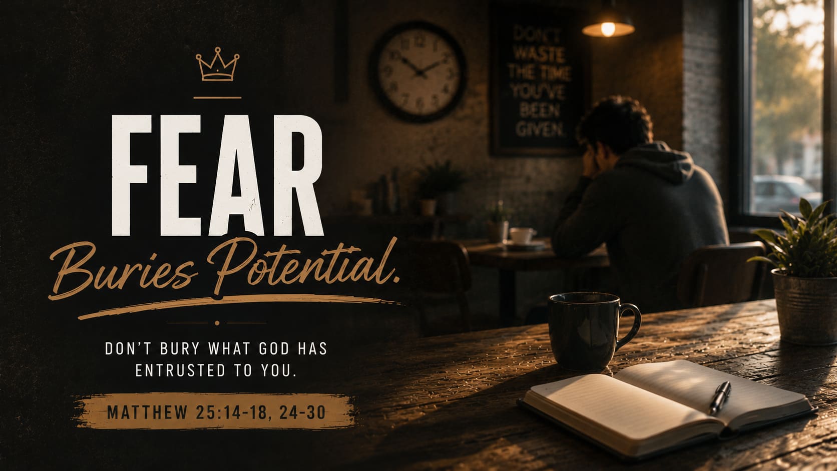 Fear Buries Potential — don't bury what God has entrusted to you