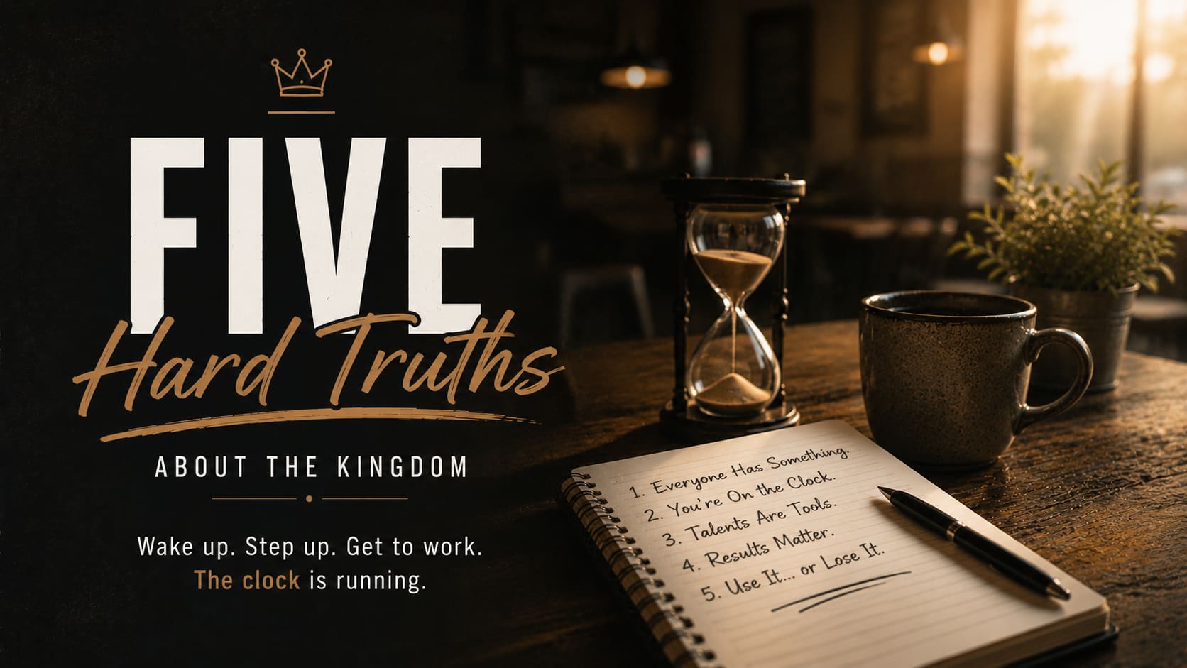 Five Hard Truths About the Kingdom — wake up, step up, get to work